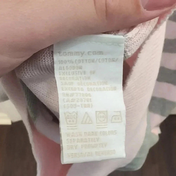 Tommy Hilfiger Women's Stripped Vneck Sweater - Picture 7 of 7